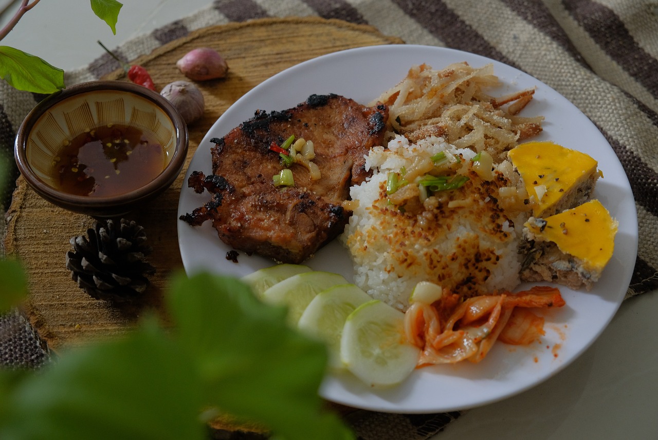 food, dish, rice